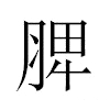 脾汉字